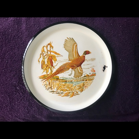 VINTAGE ‘LACQUERWARE’ PHEASANT TRAY... - Picture 4 of 5
